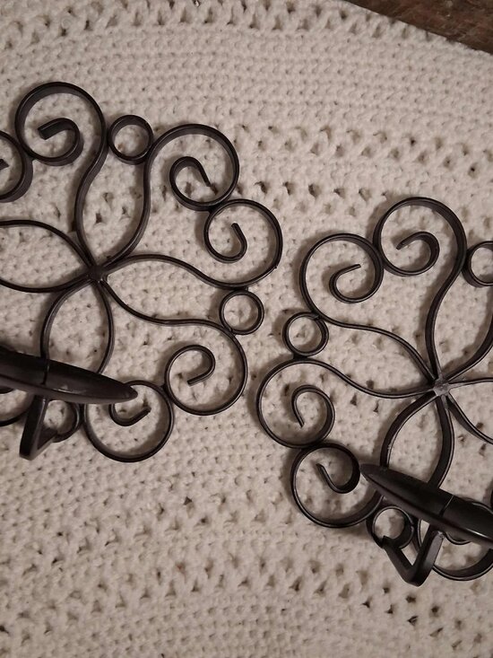 Source Unknown Other - WALL CANDLE HOLDERS (SET OF 2)